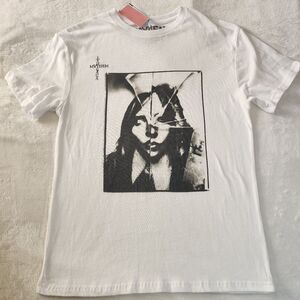 Mayhem 2025 Lady Gaga White Tshirt With Graphics Size Small New With Tags